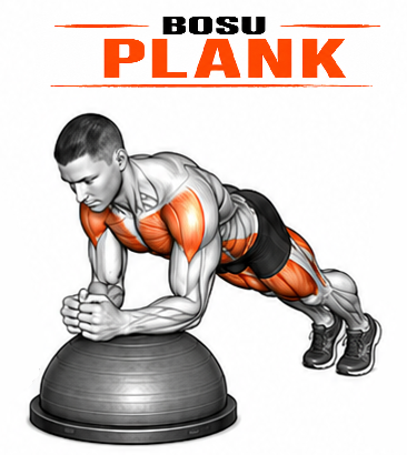 BOSU Plank illustration