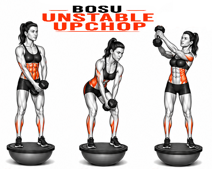 BOSU Unstable Upchop illustration