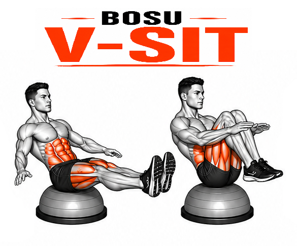 BOSU V-Sit illustration