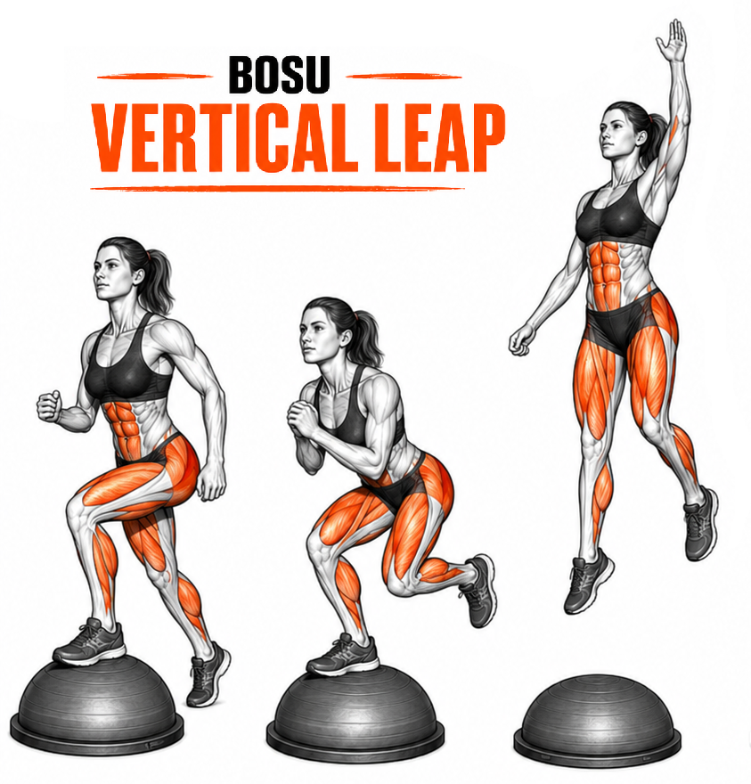 BOSU Vertical Leap illustration