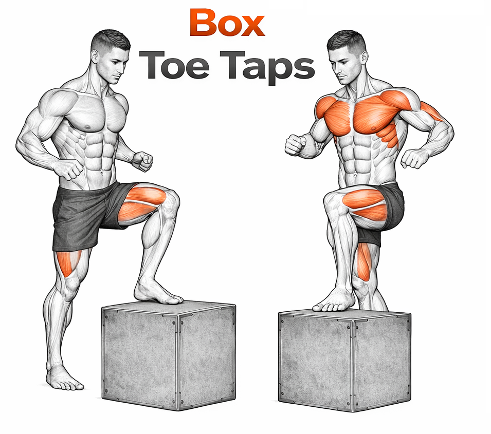 Box Toe Taps illustration