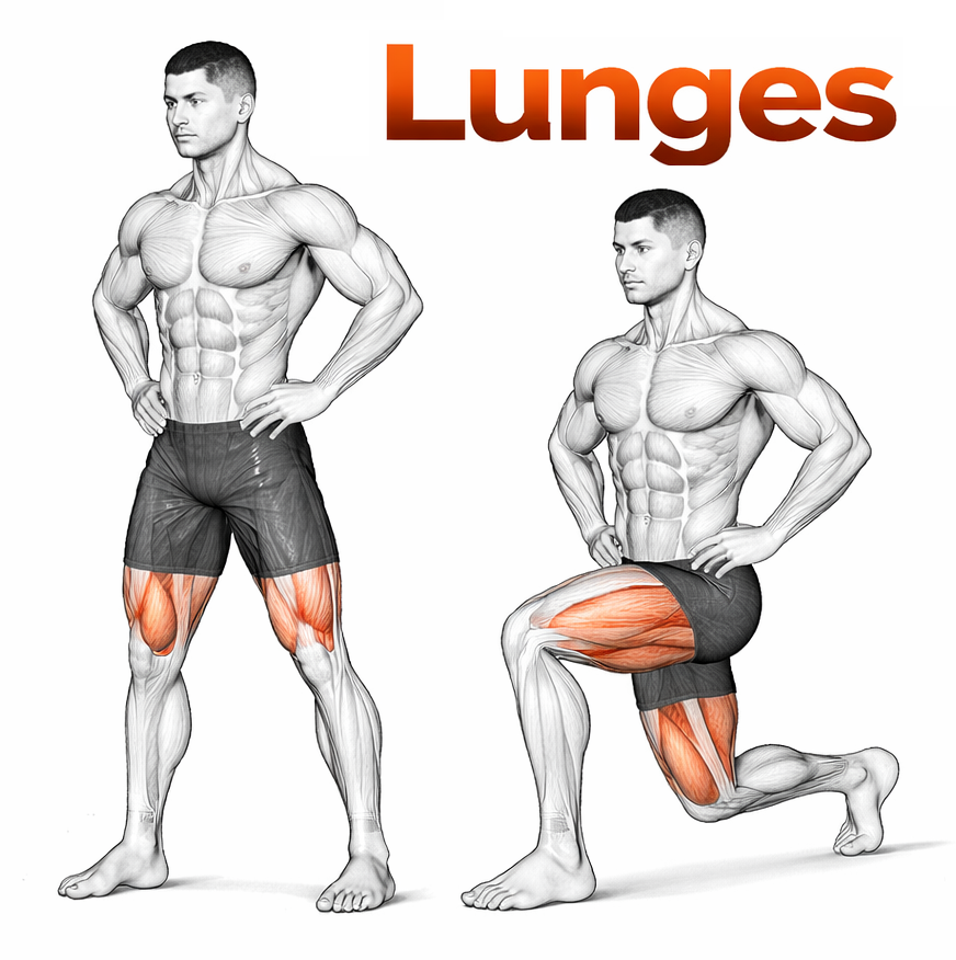 Lunges illustration