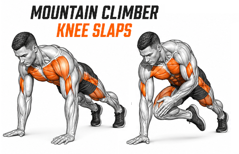 Mountain Climber Knee Taps illustration