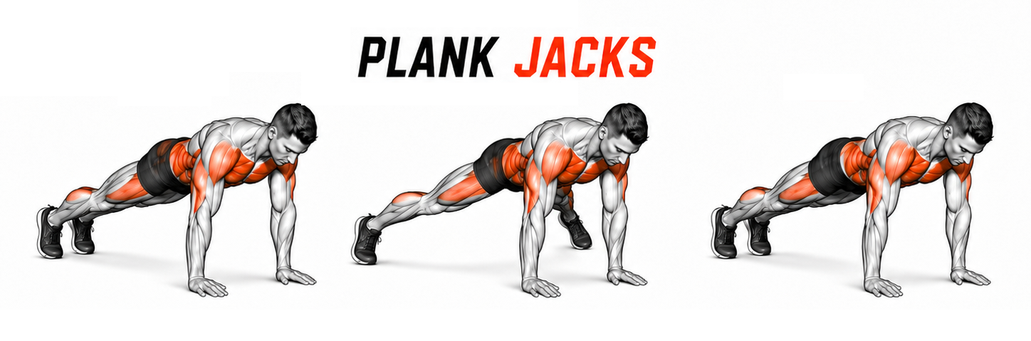 Plank Jacks illustration