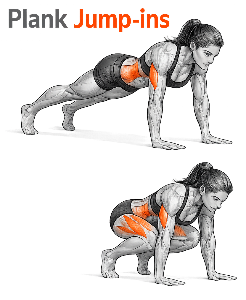 Plank Jump-ins illustration