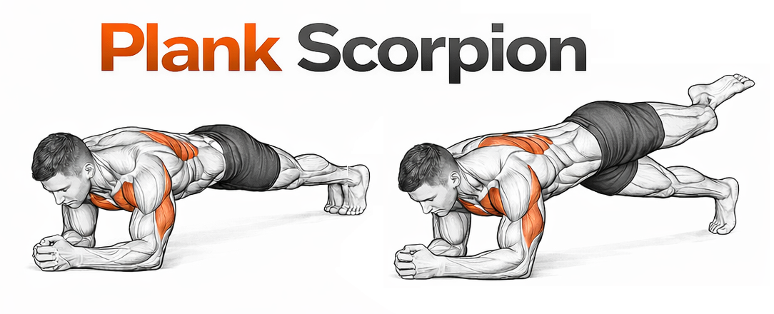 Plank Scorpion illustration