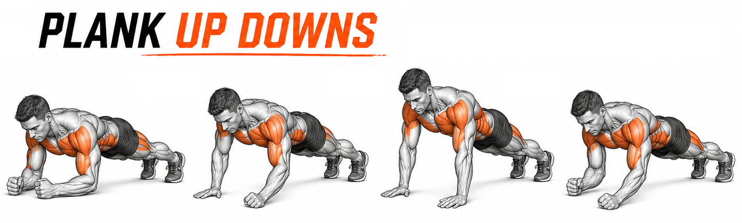 Planks Up Downs illustration