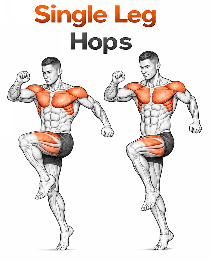 Single Leg Hops illustration