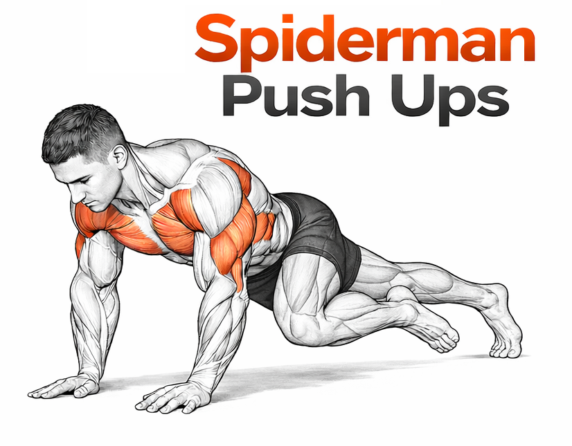 Spiderman Push Ups illustration