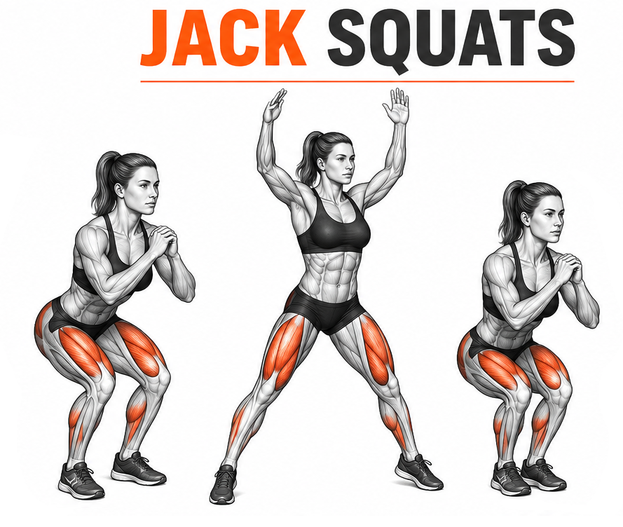 Squat Jacks illustration