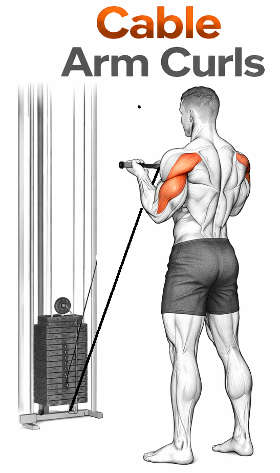 Cable Arm Curls illustration