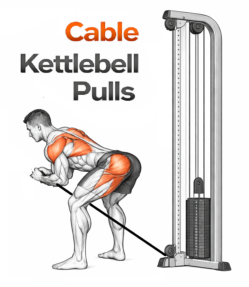 Cable Kettlebell Pulls illustration
