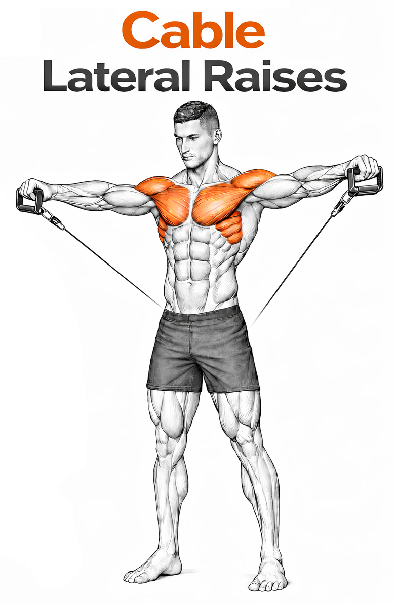 Cable Lateral Raises illustration