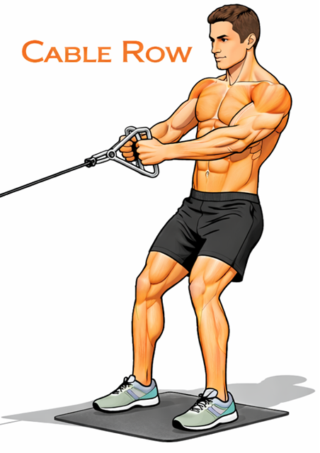 Illustrated guide to the Cable Row exercise
