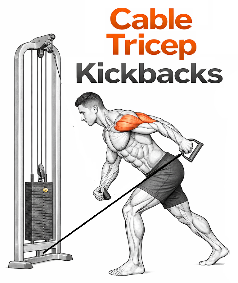 Cable Tricep Kickback illustration