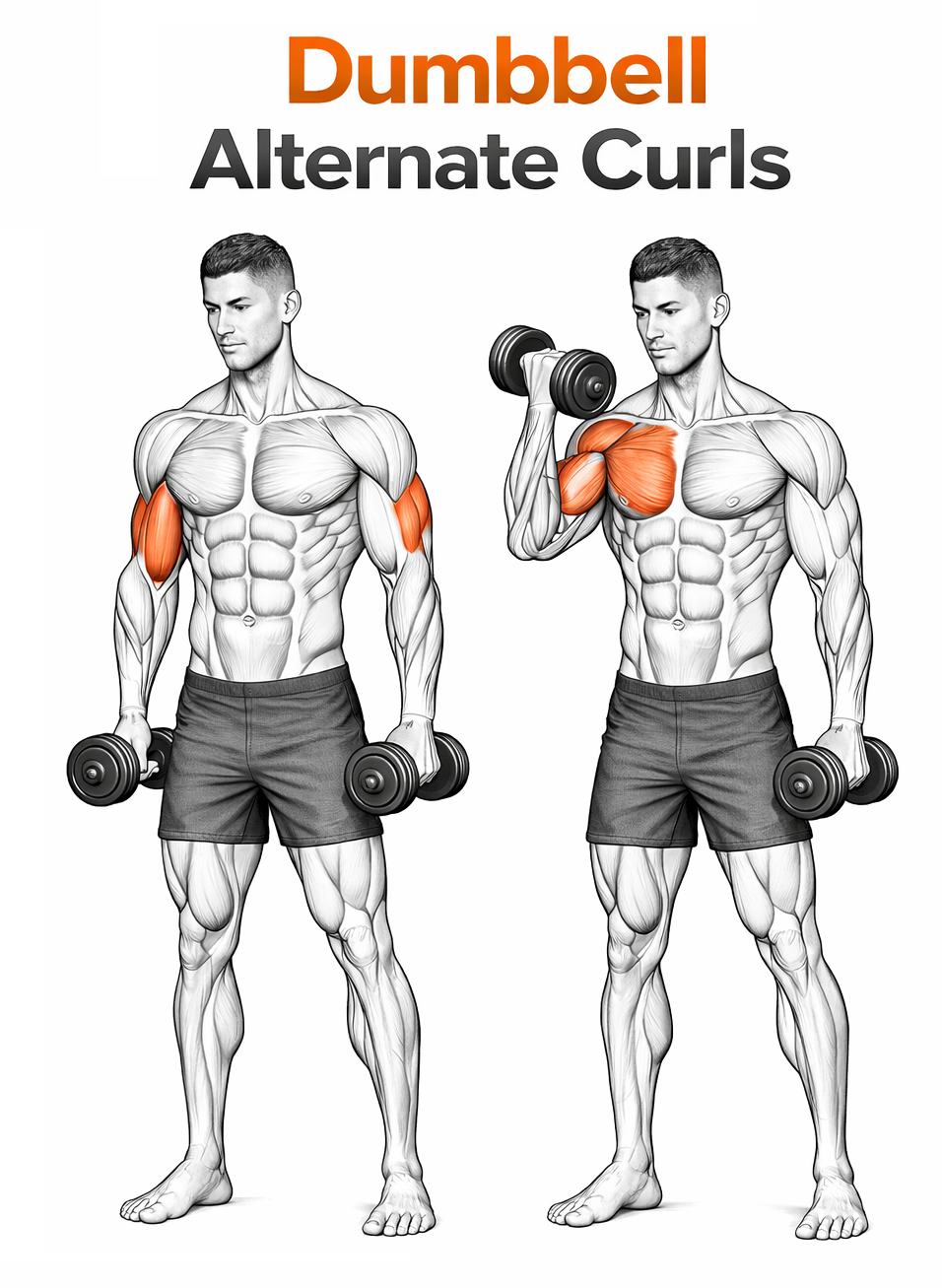 Dumbbell Alternate Curls illustration