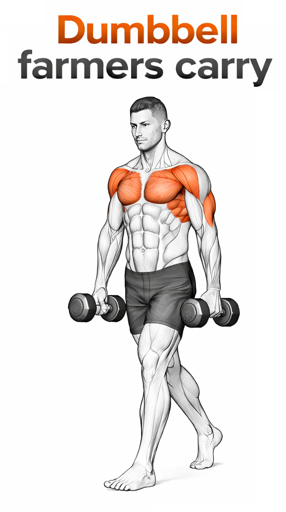 Dumbbell Farmers Carry illustration