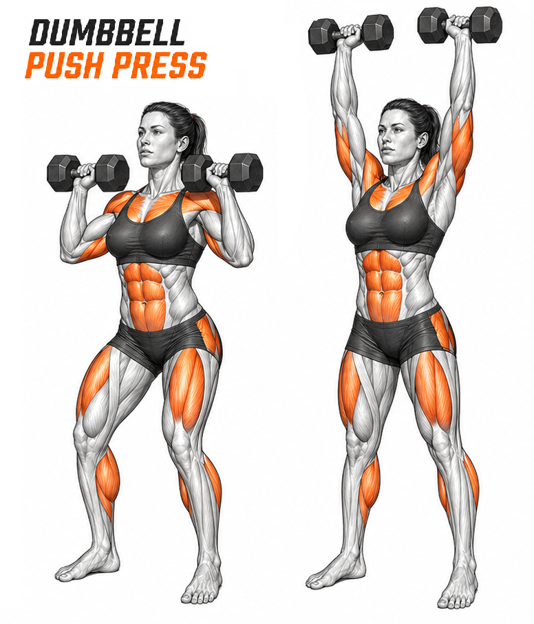 Dumbbell Push Press illustration