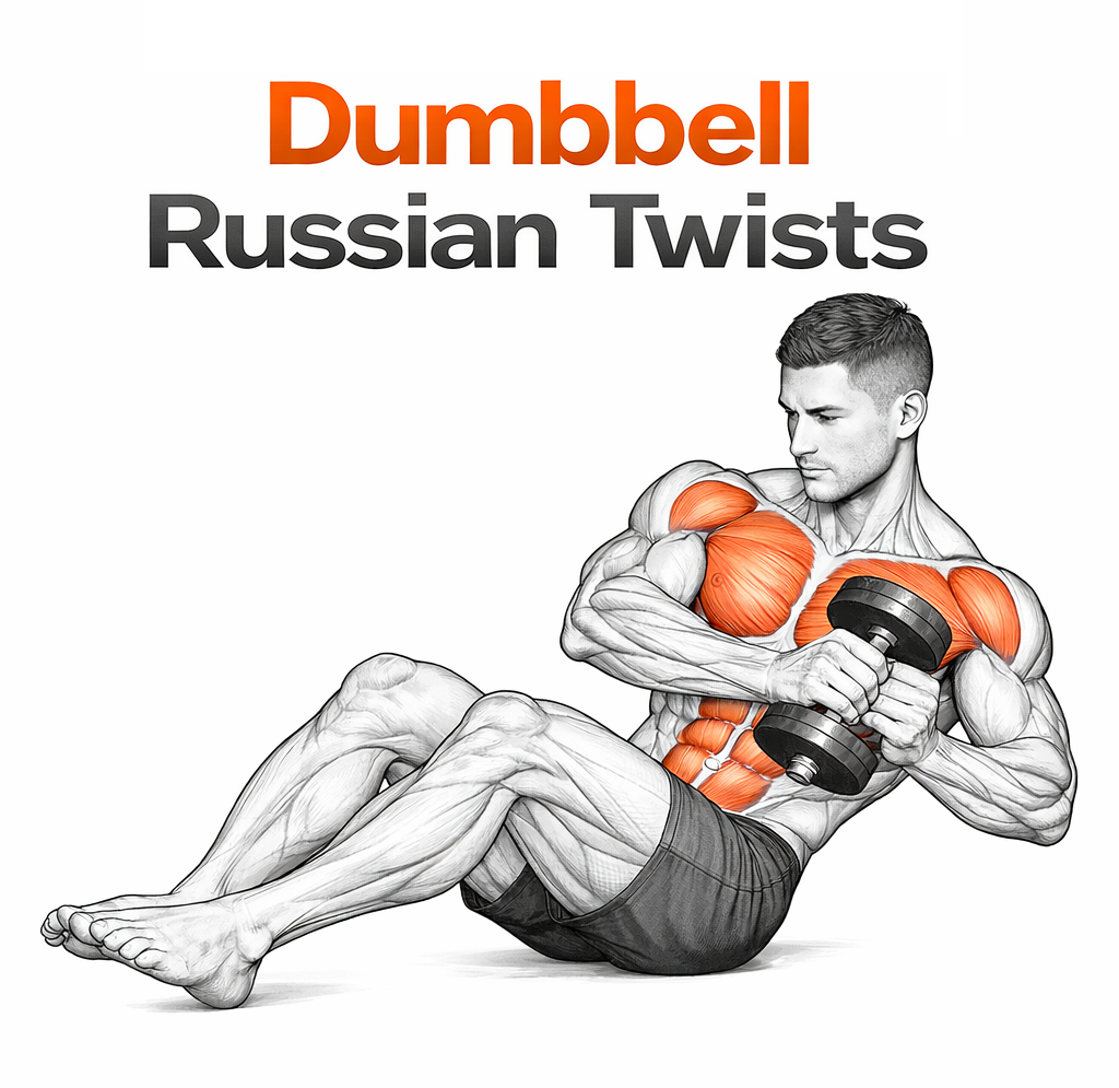 Dumbbell Russian Twists illustration