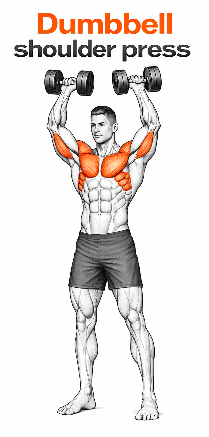 Dumbbell Shoulder Press illustration