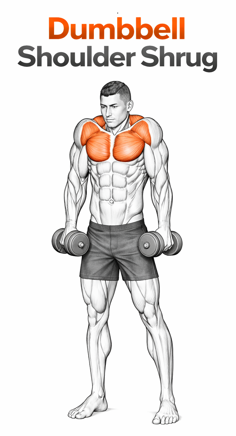 Dumbbell Shoulder Shrug illustration
