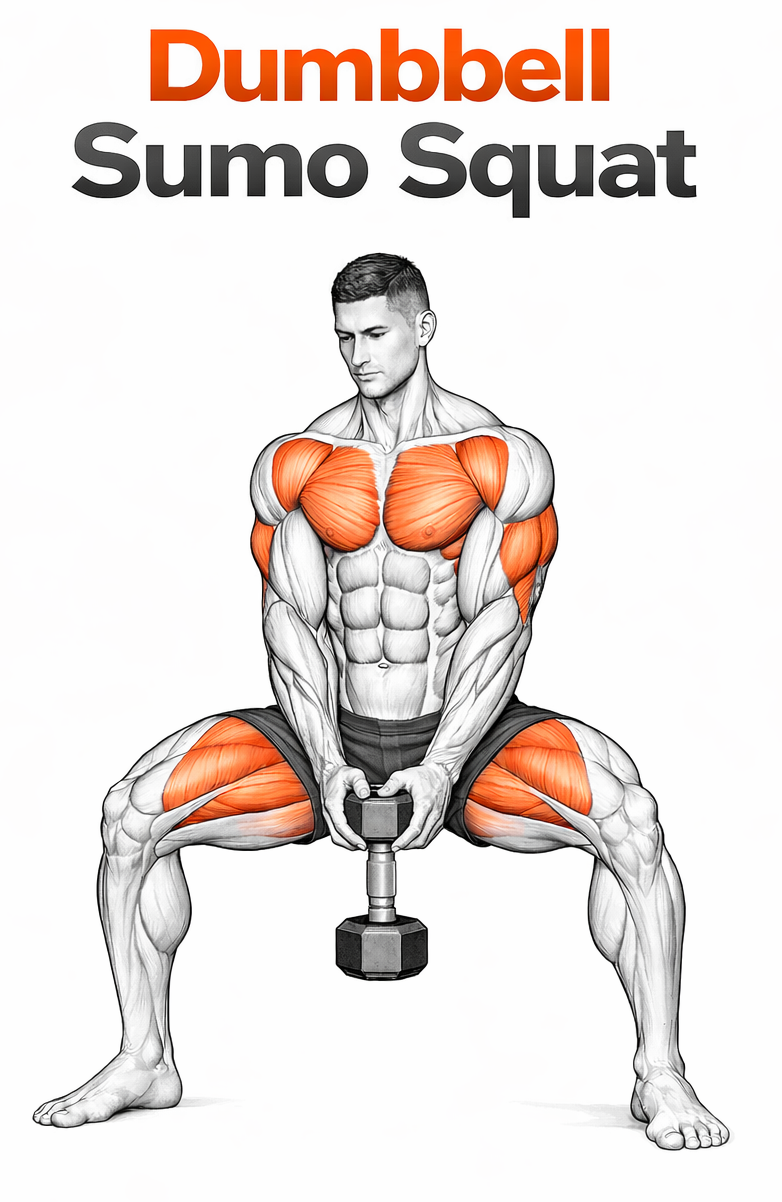 Dumbbell Sumo Squat illustration