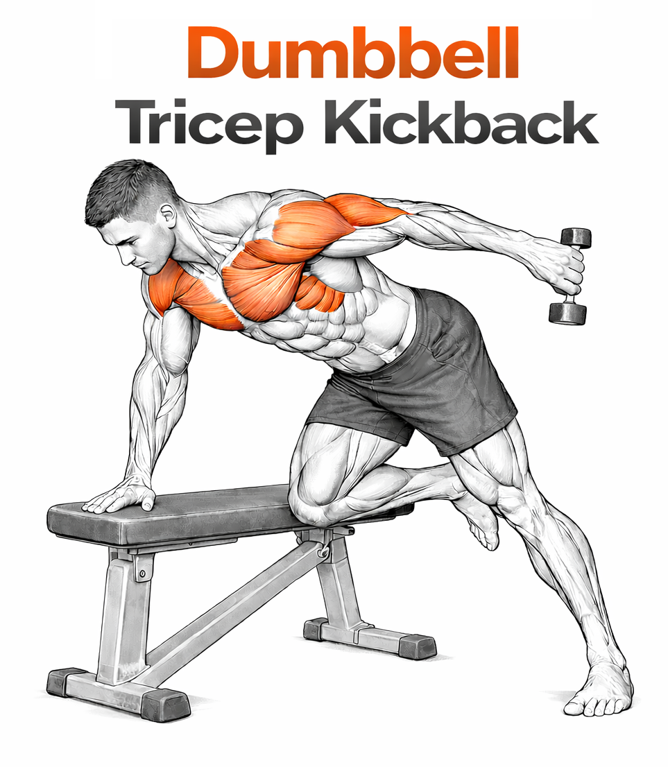 Dumbbell Tricep Kickback illustration