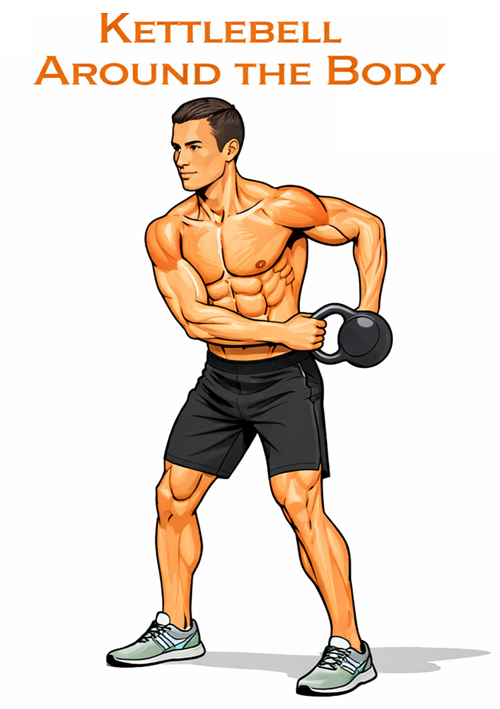 Kettlebell Around the Body illustration