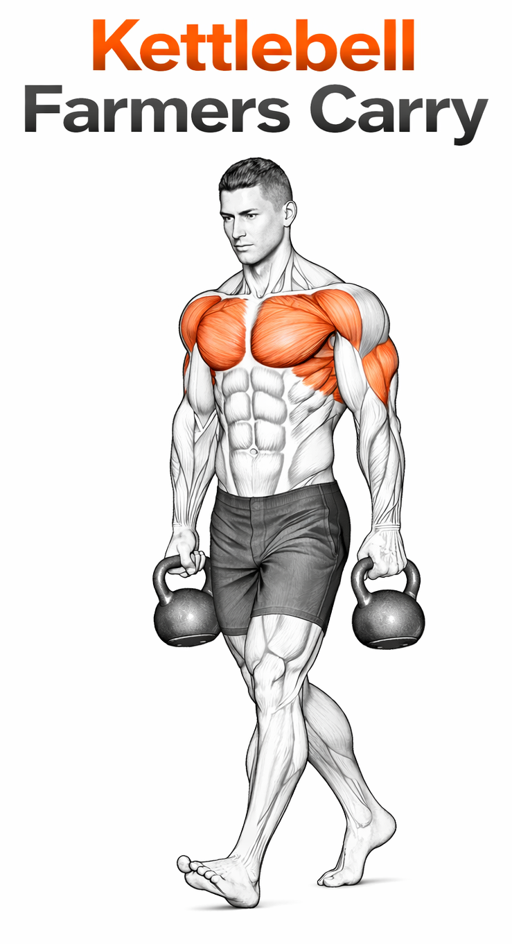 Kettlebell Farmers Carry illustration