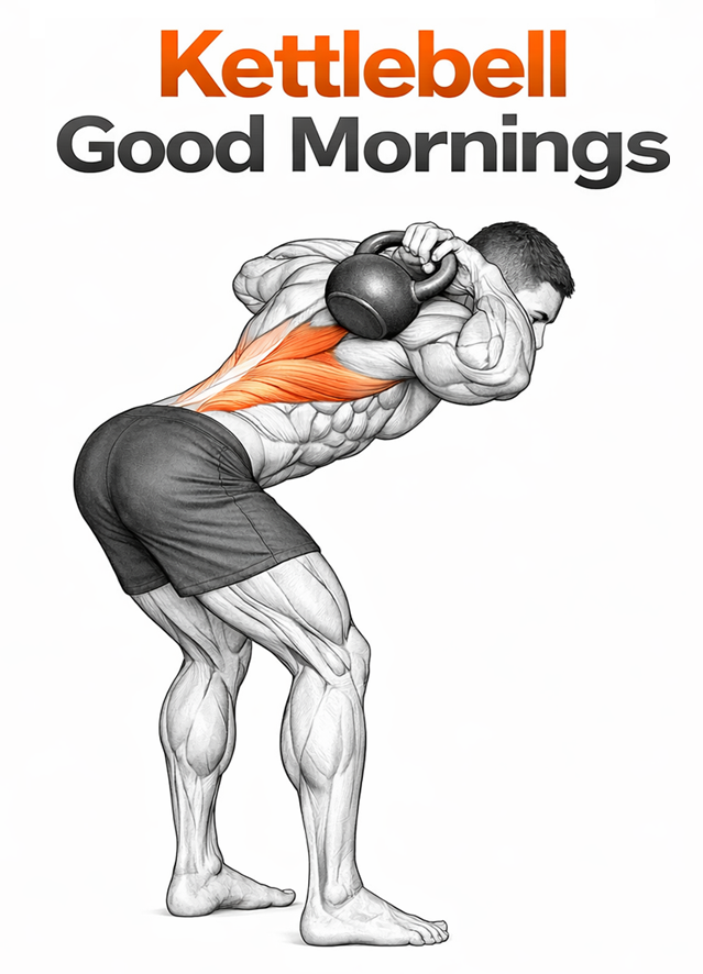 Kettlebell Good Mornings illustration