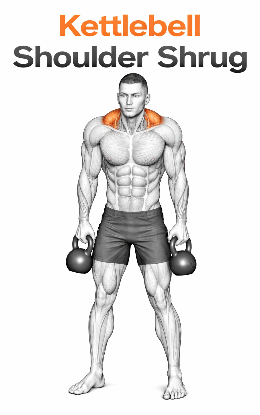 Kettlebell Shoulder Shrug illustration