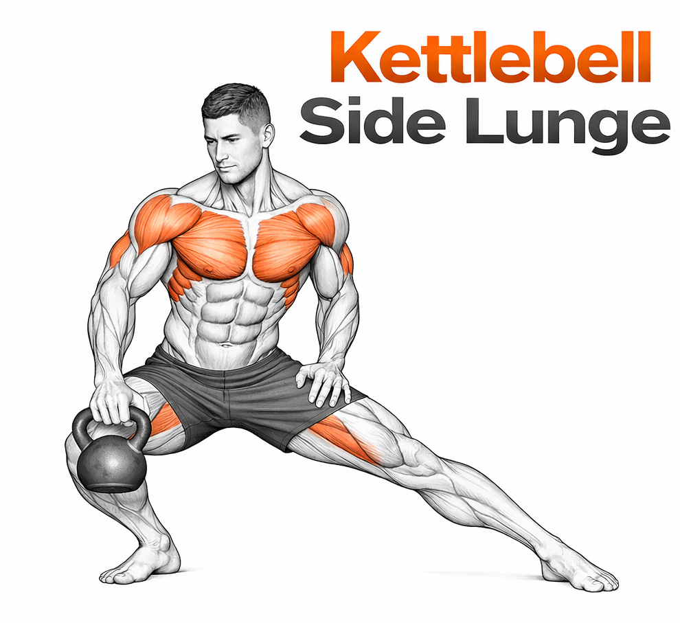 Kettlebell Side Lunge illustration