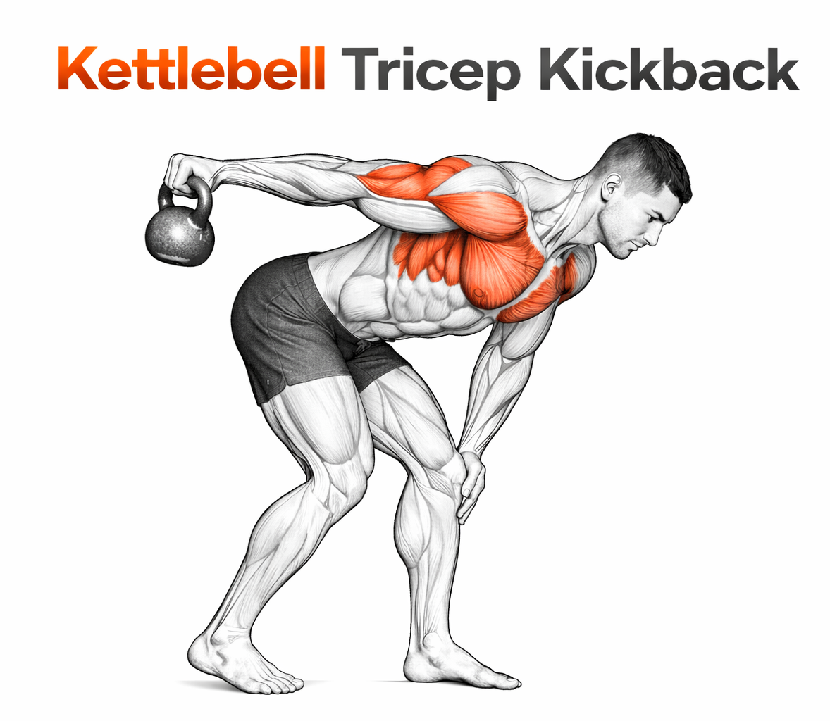 Kettlebell Tricep Kickback illustration