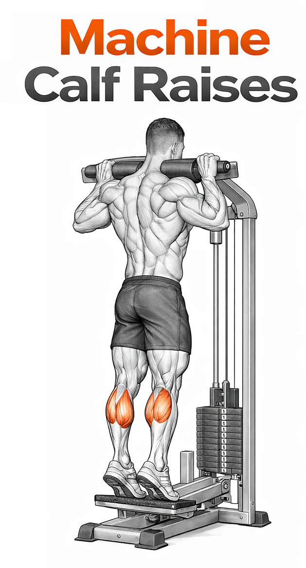 Machine Calf Raises illustration
