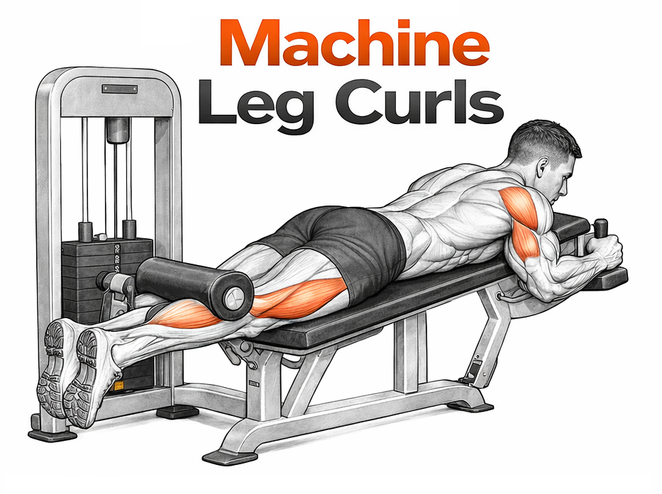 Machine Leg Curls illustration