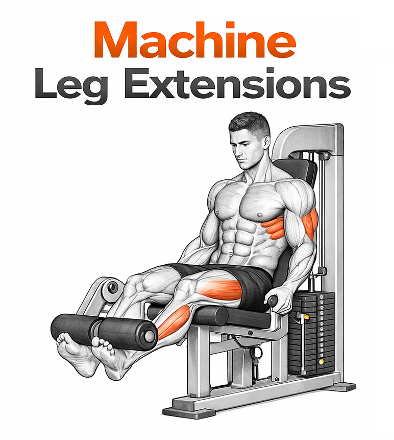 Machine Leg Extensions illustration