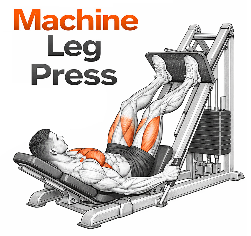 Machine Leg Press illustration