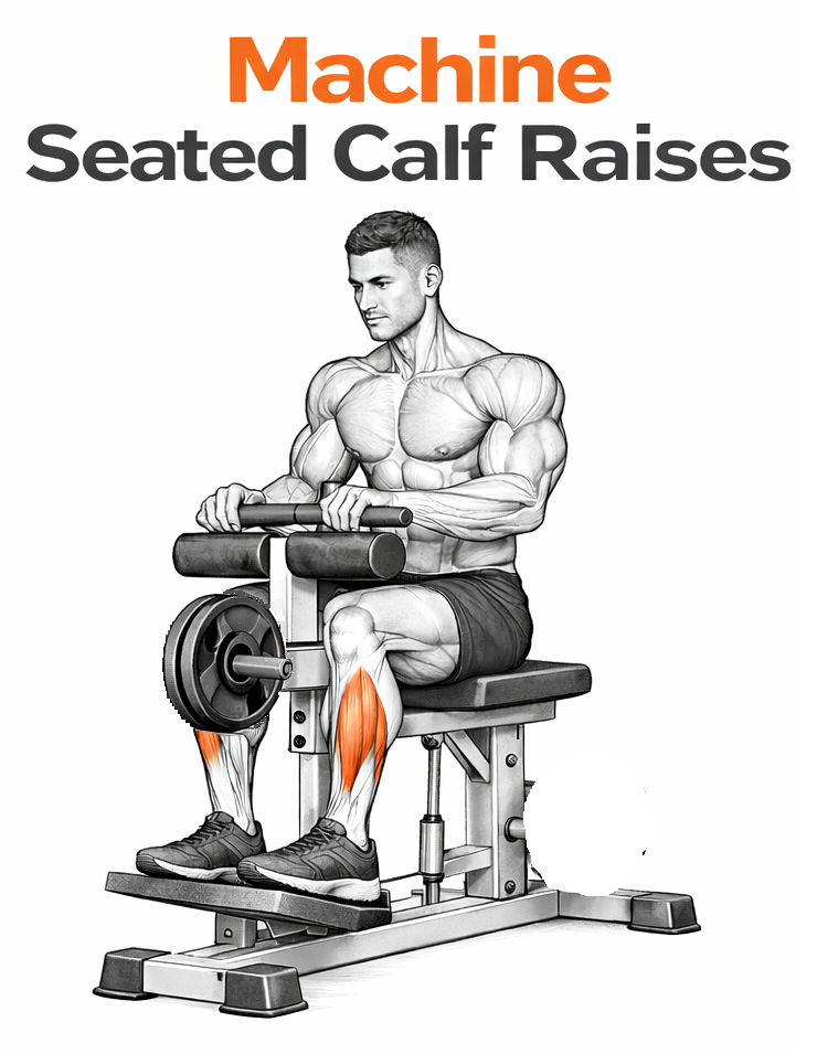 Machine Seated Calf Raises illustration