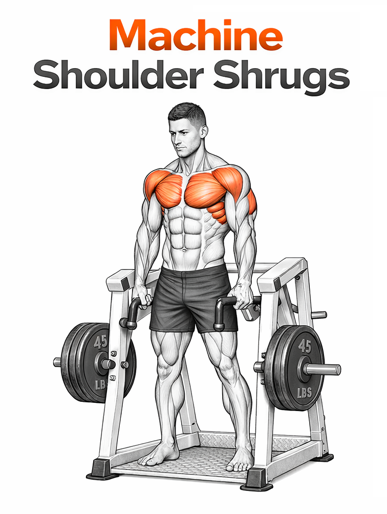 Machine Shoulder Shrugs illustration