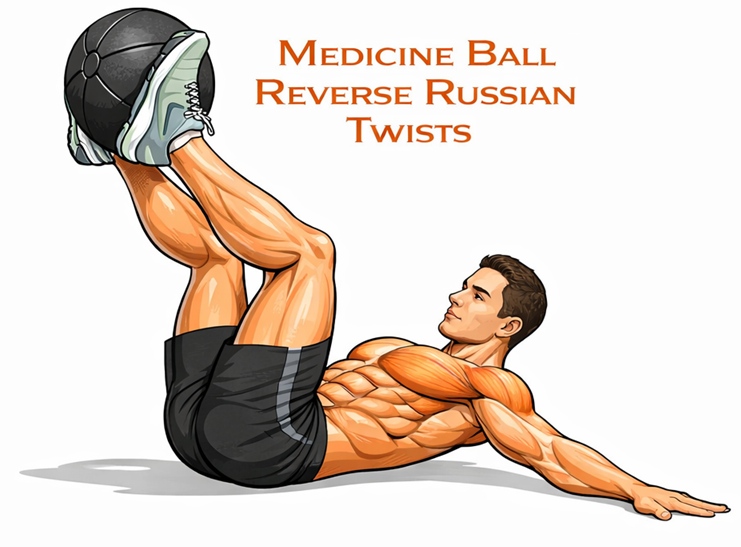 Medicine Ball Russian Twists illustration