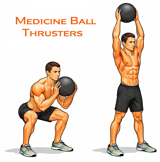 Medicine Ball Thrusters illustration
