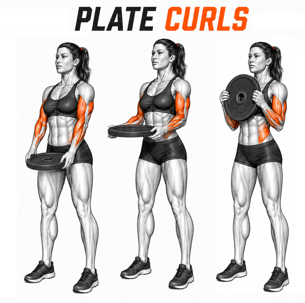Plate Curls illustration