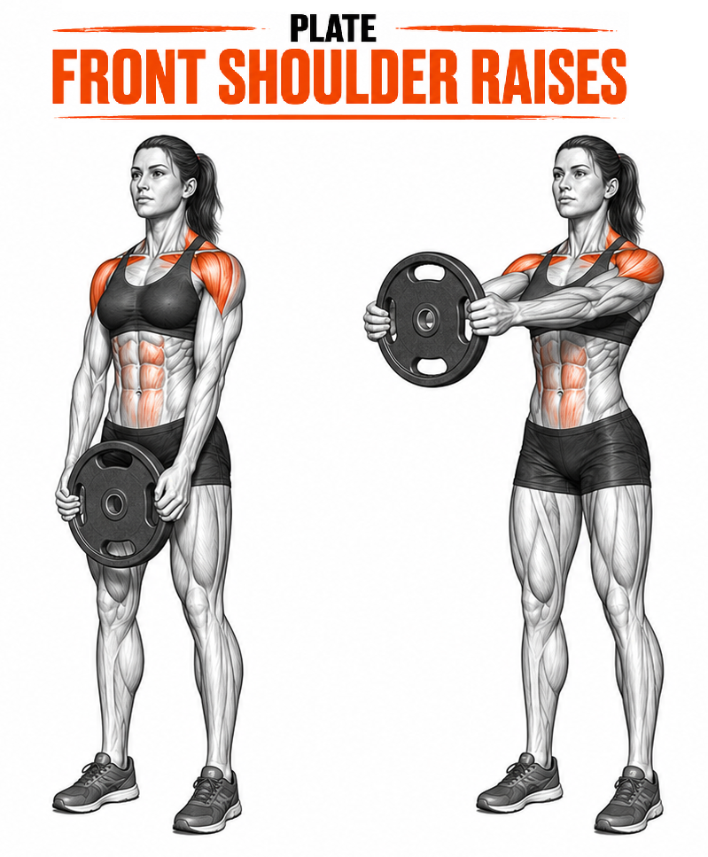 Plate Front Shoulder Raises illustration
