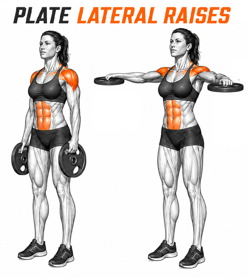 Plate Lateral Raises illustration