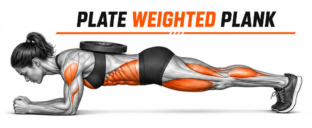 Plate Weighted Plank illustration