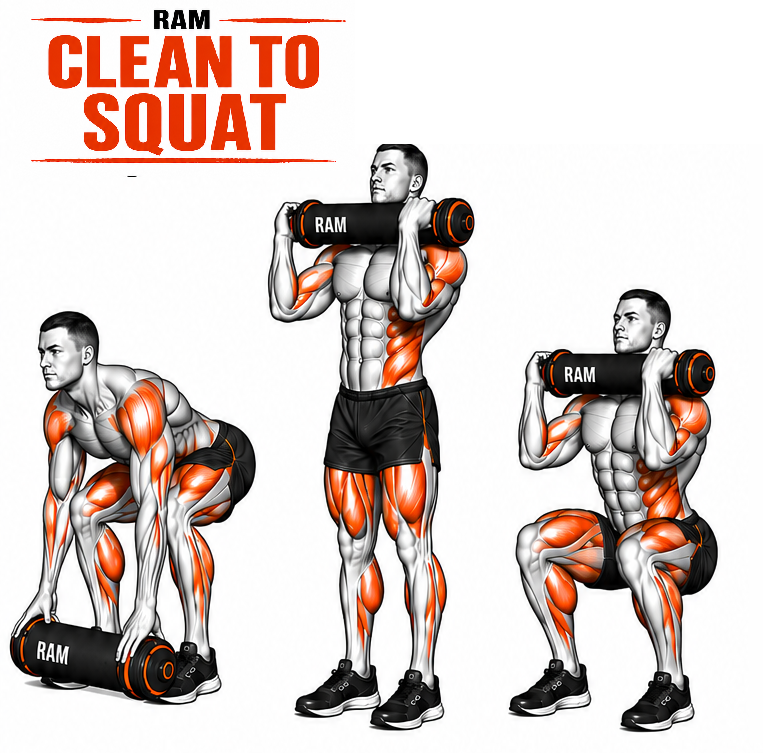 RAM Clean to Squat illustration