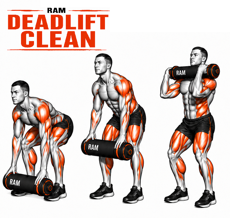 RAM Deadlift to Clean illustration