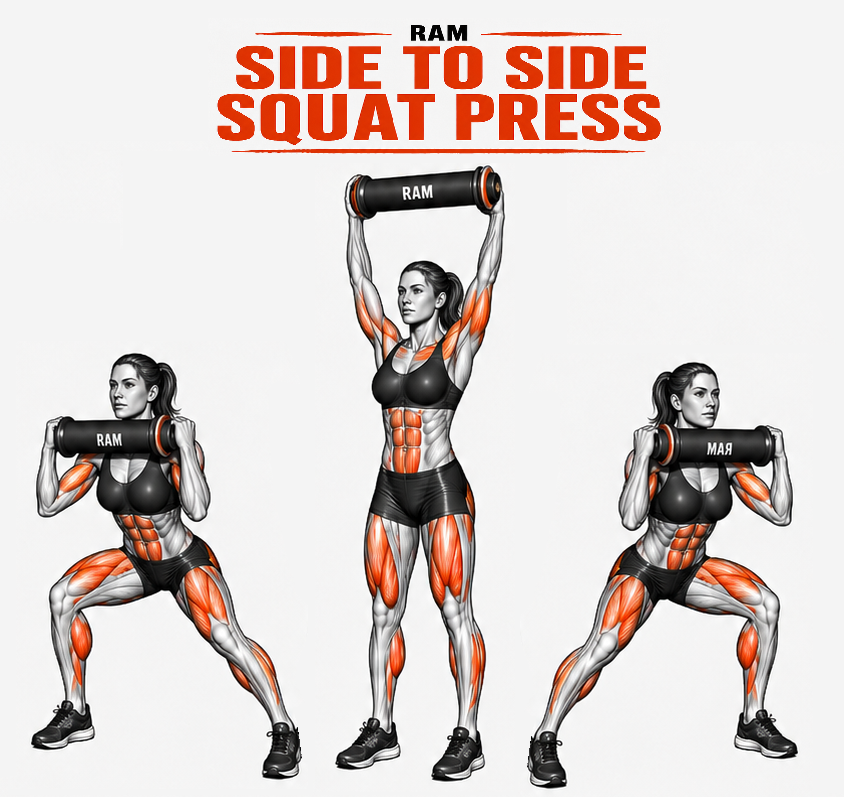 RAM Side to Side Squat Press illustration