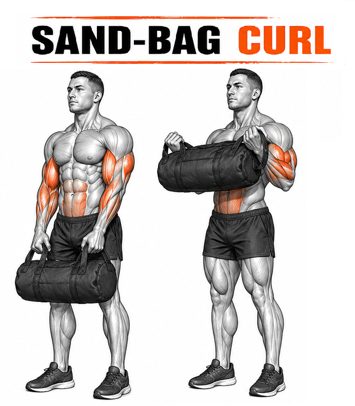 Sandbag Curl illustration