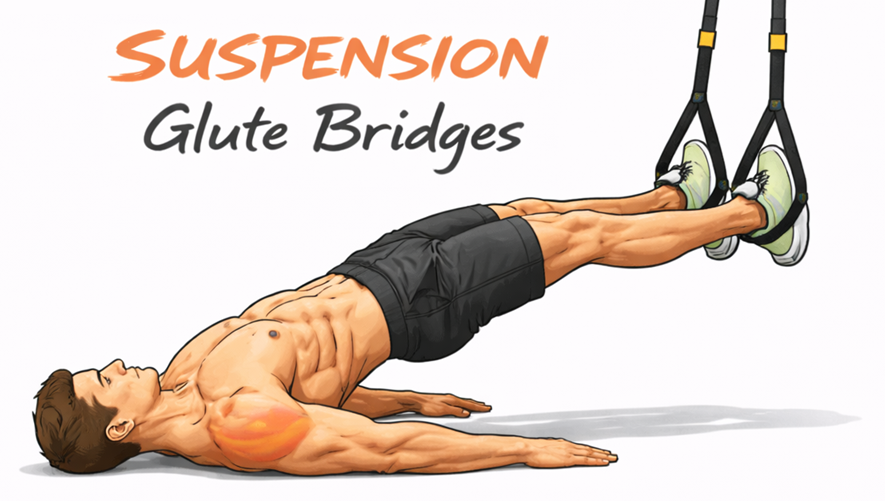 Suspension Glute Bridge illustration